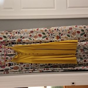 Yellow linen urban outfitter dress